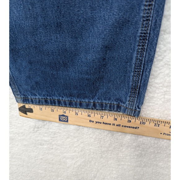 Carhartt B273 DST Denim‎ Carpenter Jeans Mens 40x32 Workwear Blue Dungaree USA - Picture 10 of 16